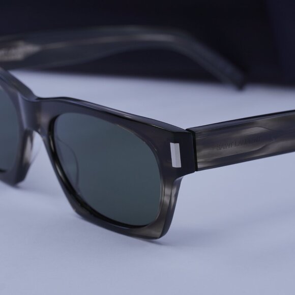 Saint Laurent SL402 017 Square Sunglasses - Havana/Grey main image 10